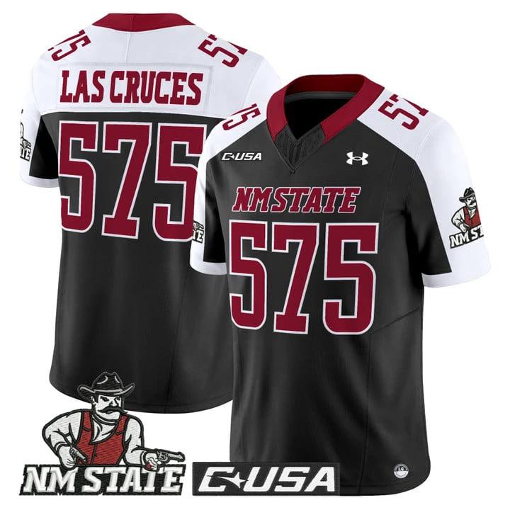 Las Cruces Jersey #575 New Mexico State Aggies 2025 Vapor Stitched by My Store NCAA Football Jerseys
