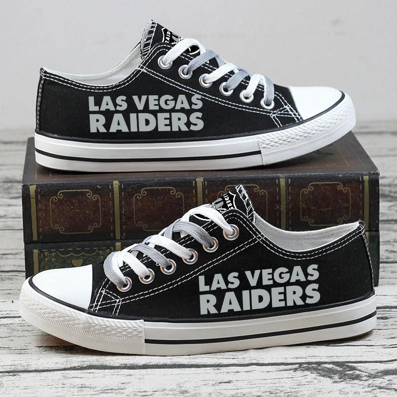 Las Vegas Raiders Low Top Canvas Sport Sneakers Shoes For Men Women Fans by Crocs