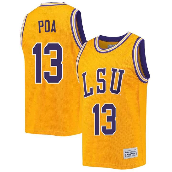 Last Tear Poa Jersey LSU Tigers Basketball 2023 NCAA College #13 by My store basketball