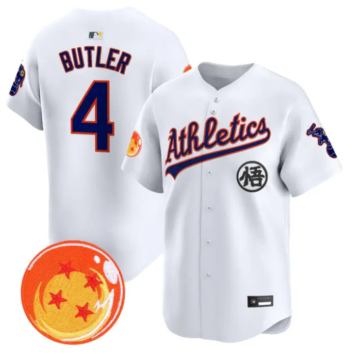 Lawrence Butler Jersey #4 Athletics Jersey Dragon Ball Premier Stitched by My Store