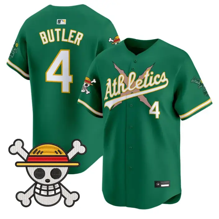 Lawrence Butler Jersey #4 Athletics One Piece Vapor Premier Stitched by My Store