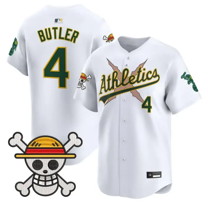 Lawrence Butler Jersey #4 Athletics One Piece Vapor Premier Stitched by My Store