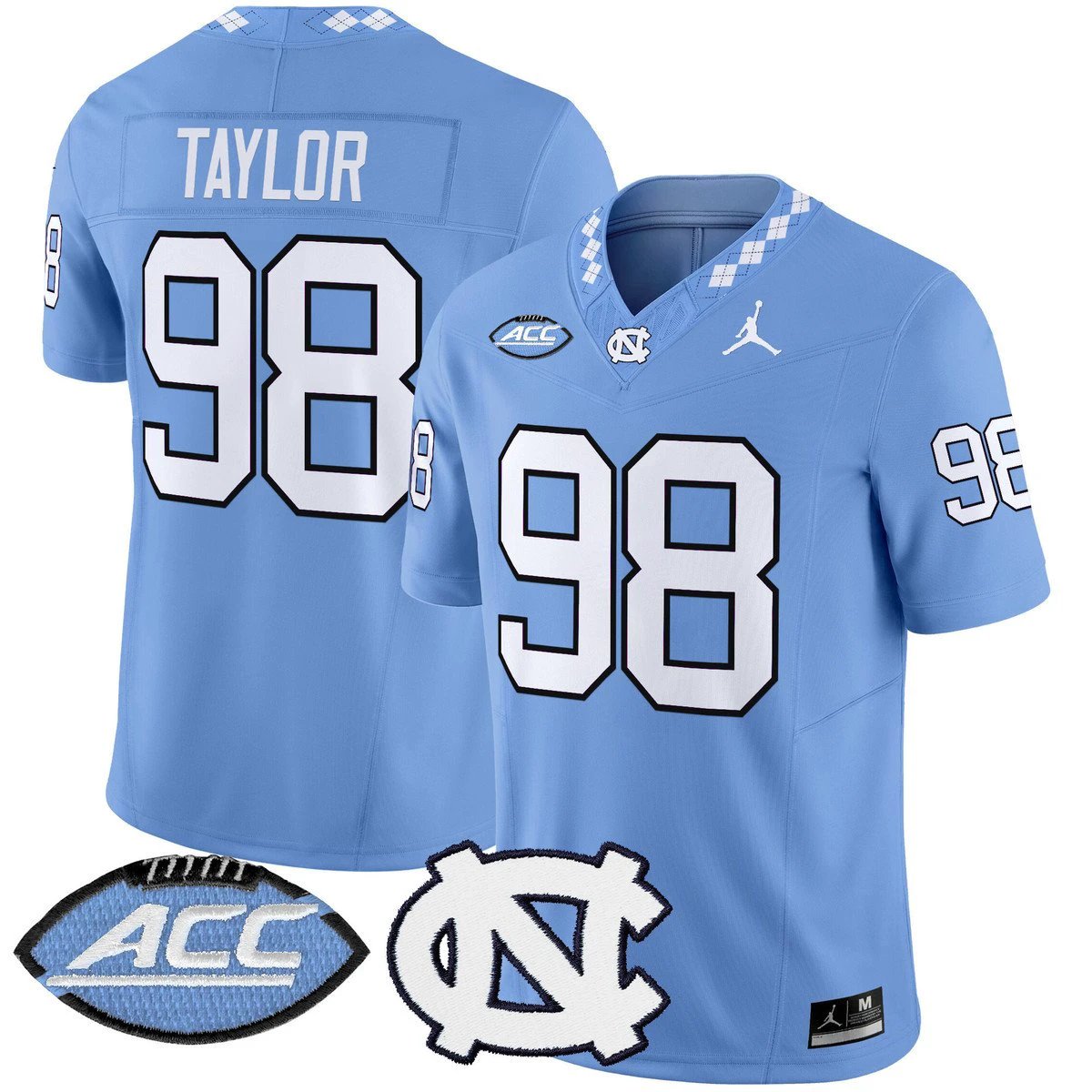 Lawrence Taylor Jersey #98 North Carolina Tar Heels 2025 Stitched by My Store NCAA Football Jerseys