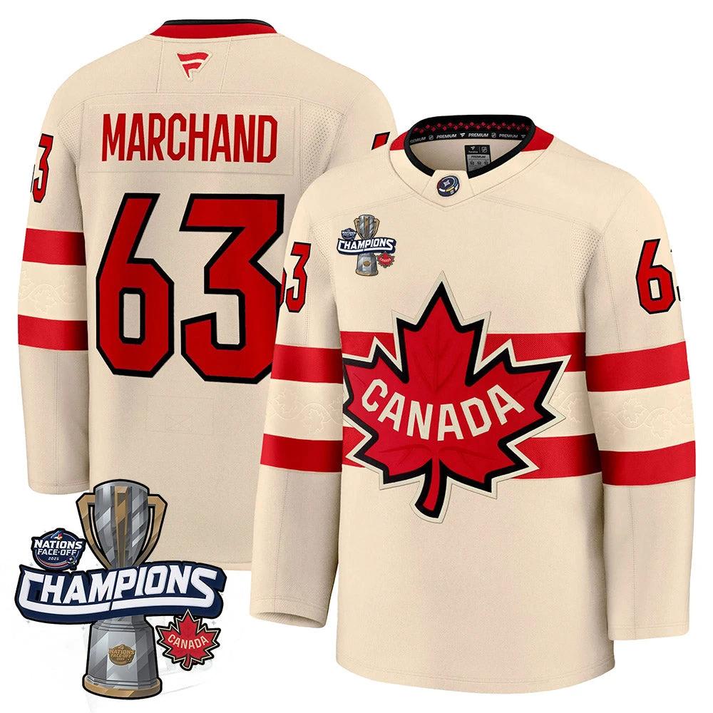 Men Canada 2025 4 Nations Face-Off Champions Jersey - All Stitched by Canada