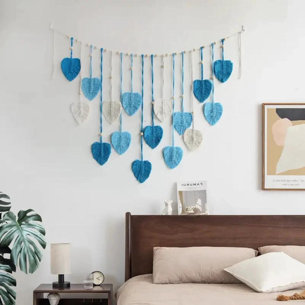 Leaf-Themed Macrame Wall Decor by Casa & Beyond