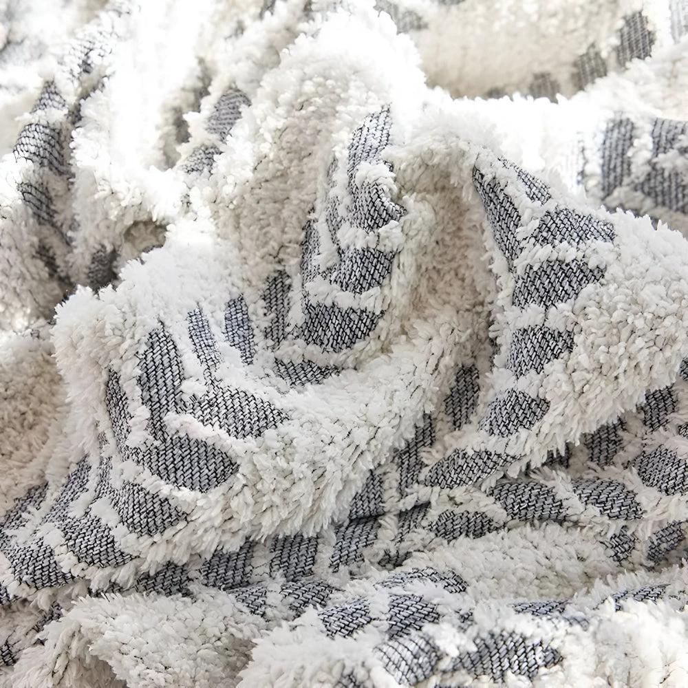Leaf Fringed Lace Sofa Cover by Casa & Beyond