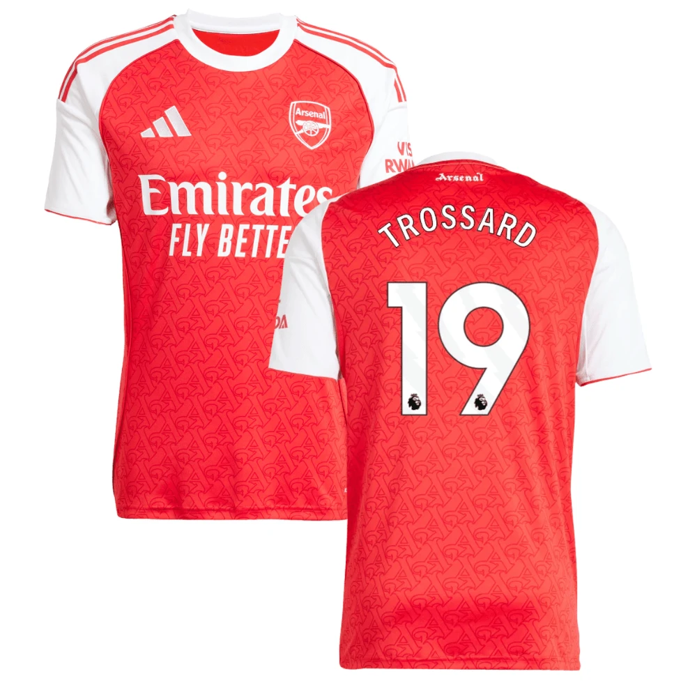 Leandro Trossard #19 Arsenal 2025-26 Home Jersey – Red by Soccer Jersey