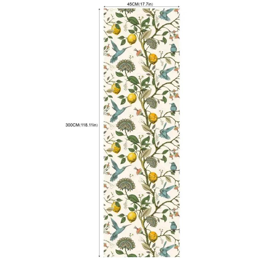 Lemon Bluebird PVC Adhesive Wallpaper by Casa & Beyond