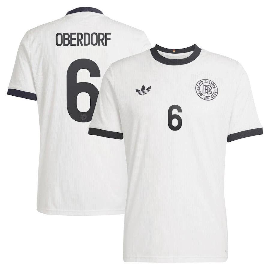 Lena Oberdorf 6 Germany National Team 125th Anniversary Men Jersey – White by Soccer Jersey