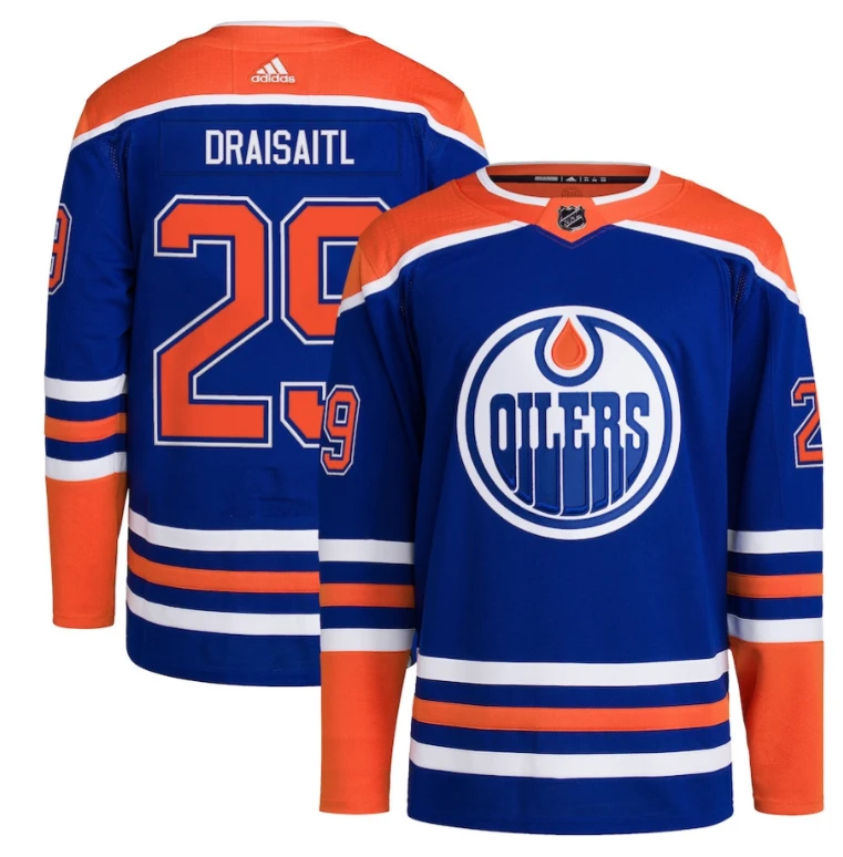 Leon Draisaitl 29 Edmonton Oilers Home Jersey Men by Hockey David