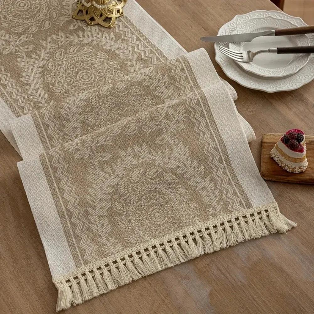 Leona Luxury Linen Table Runner by Casa & Beyond