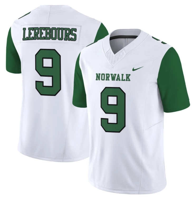Lerebours #9 Football White Jersey - All Stitched by NCAA Football Jersey