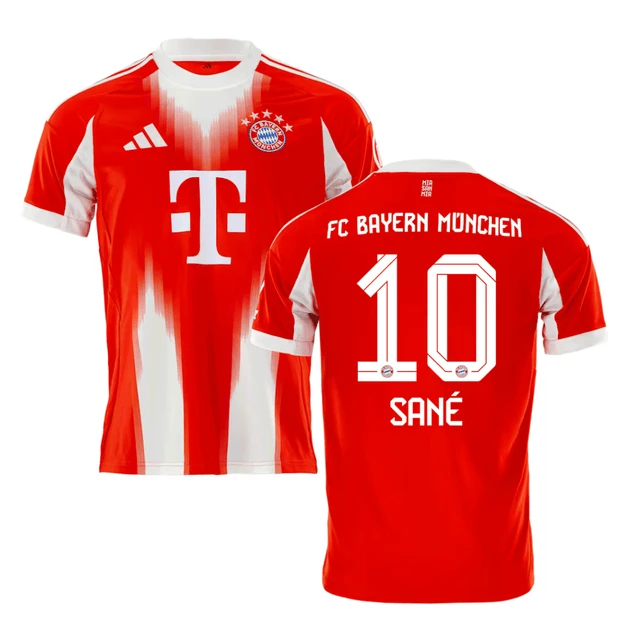 Leroy Sane 10 Bayern Munich 2025-26 Home Jersey – Red by Soccer Jersey
