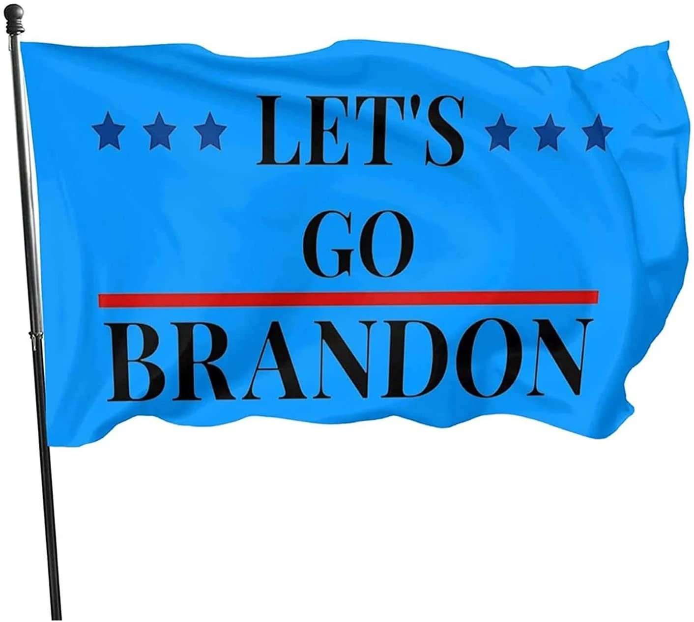 Let’s Go Brandon Flag for Wall College 3x5Ft Blue with Brass Grommets by flagsjustdoit