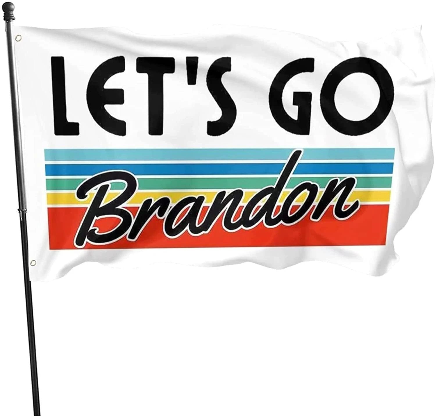 Let’s Go BrandonFlag for Wall College 3x5Ft White With Brass Grommets by flagsjustdoit