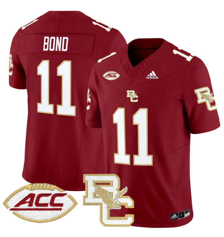 Lewis Bond Jersey #11 Boston College Eagles 2024 Stitched Maroon by NCAA Football Jersey
