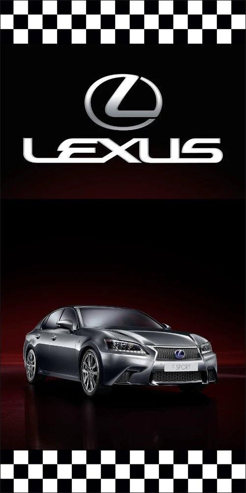 Lexus Car Flag Vertical 3X5 Ft Polyester Banner USA 90x150cm by flagsjustdoit