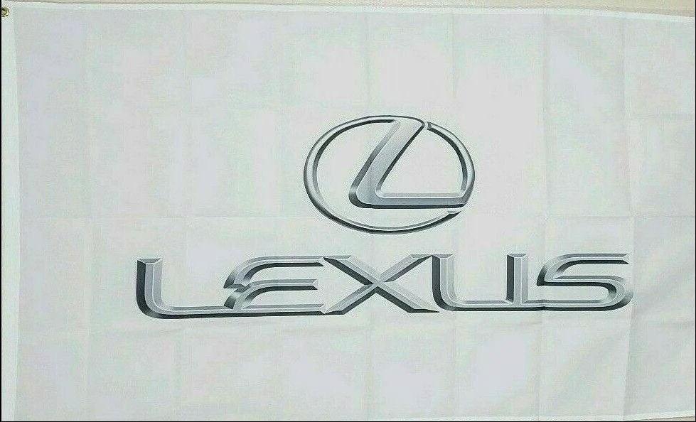 Lexus White Flag 3X5 Ft Polyester Banner USA 90x150cm by flagsjustdoit