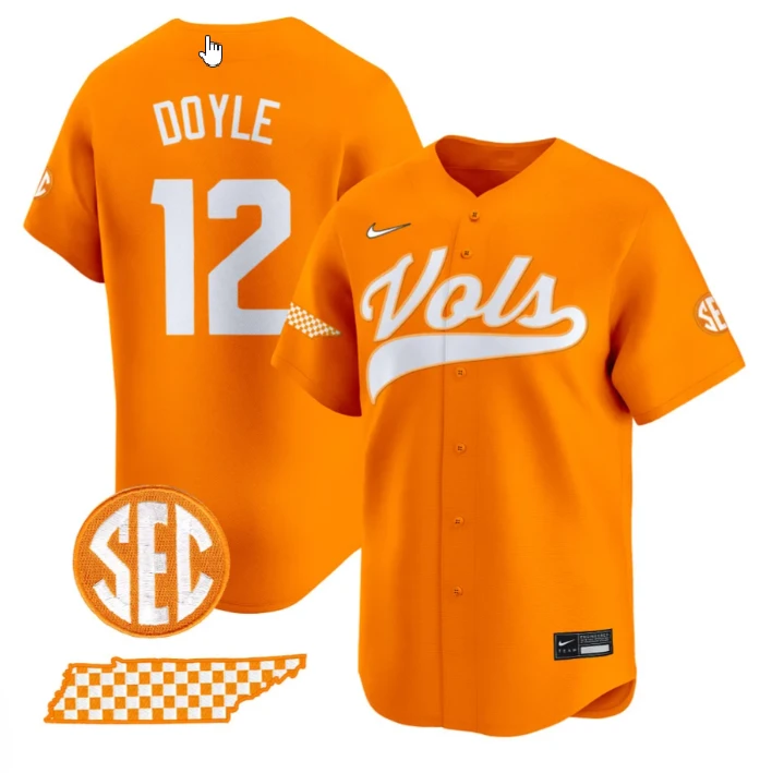 Liam Doyle Jersey #12 Tennessee Vols 2025 Vapor Premier Limited Stitched Orange by My Store