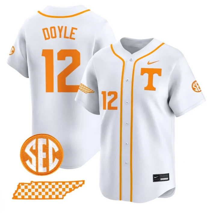 Liam Doyle Jersey #12 Tennessee Vols 2025 Vapor Premier Limited Stitched White by My Store