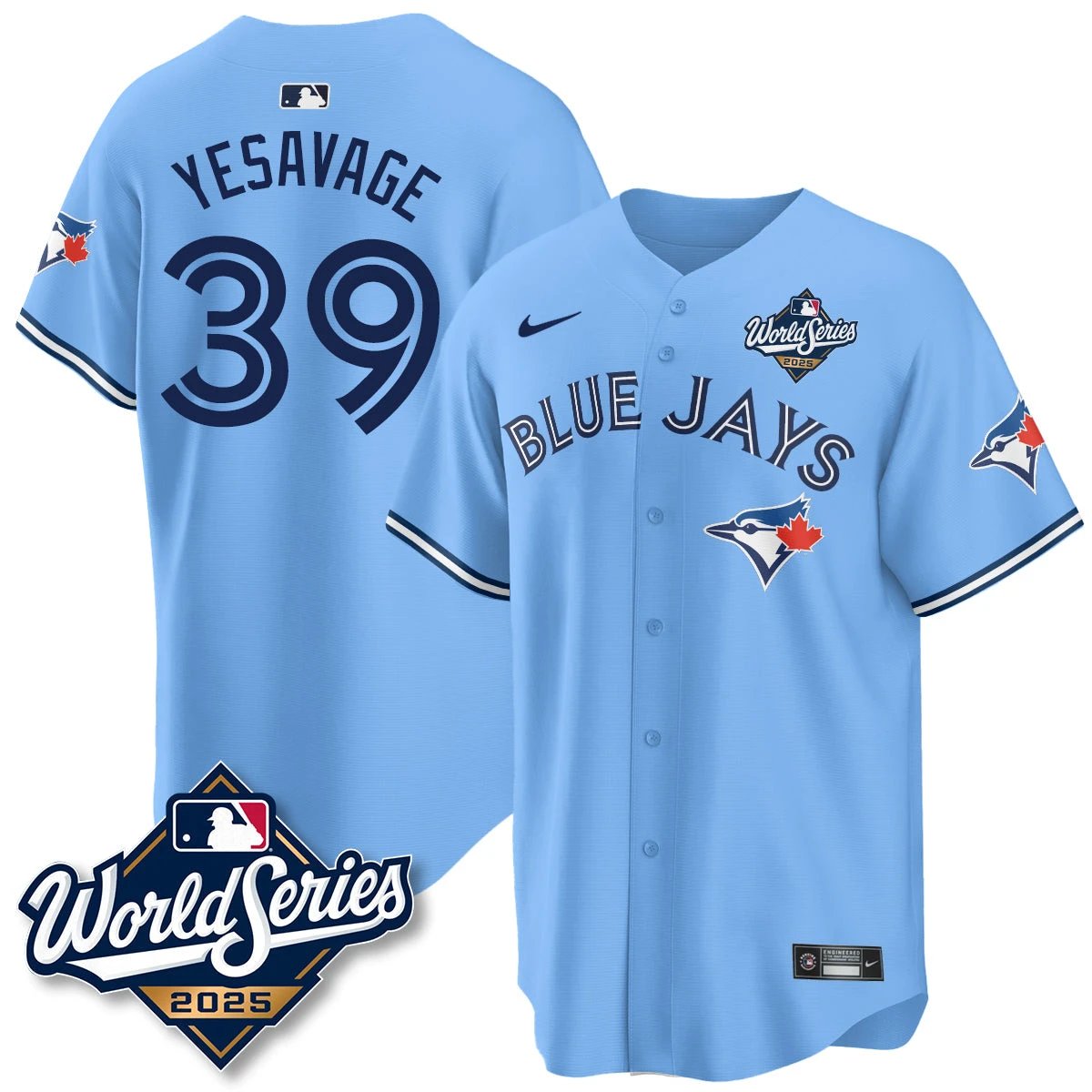 Toronto Blue Jays 2025 World Series Jersey - All Stitched by Toronto Blue Jays