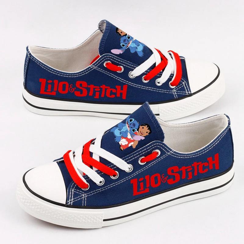 Lilo & Stitch Low Top Canvas Sport Sneakers Shoes For Men Women Fans by Crocs