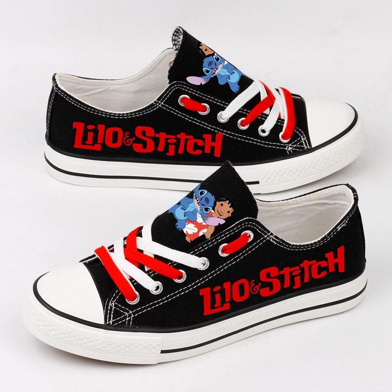 Lilo & Stitch Low Top Canvas Sport Sneakers Shoes For Men Women Fans by Crocs
