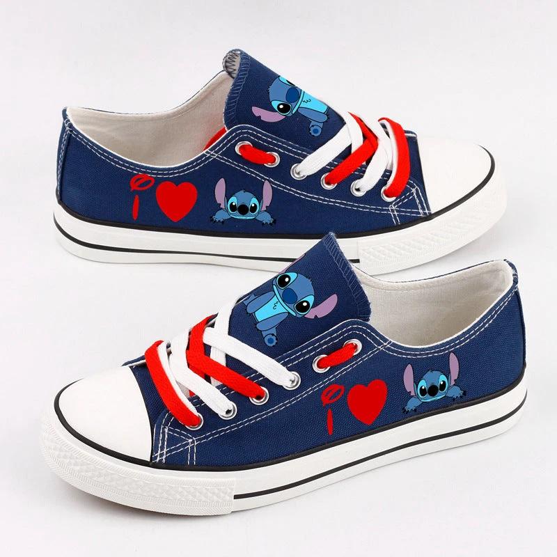 Lilo & Stitch Low Top Canvas Sport Sneakers Shoes For Men Women Fans by Crocs