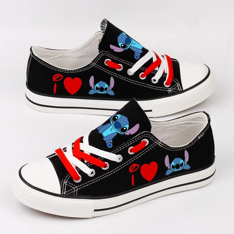 Lilo & Stitch Low Top Canvas Sport Sneakers Shoes For Men Women Fans by Crocs