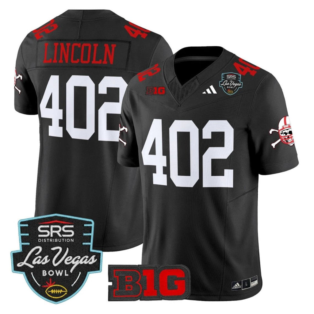 Lincoln Jersey #402 Nebraska Cornhuskers 2025 Las Vegas Bowl Stitched by My Store NCAA Football Jerseys