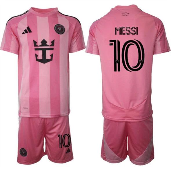 Lionel Messi Jersey #10 Inter Miami CF Pink Home 2025 - 26 Soccer Suit by Soccer Jersey