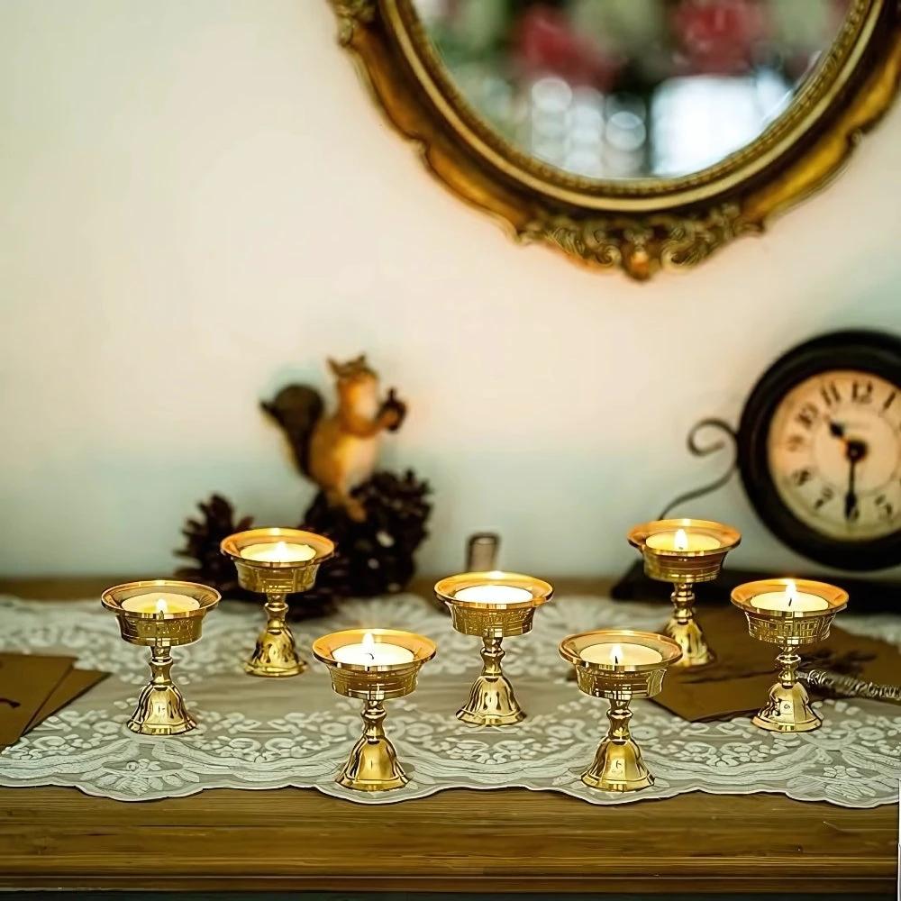 Vintage Copper Cup Candle Holder by Casa & Beyond