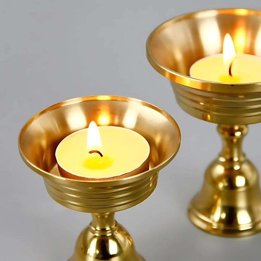 Vintage Copper Cup Candle Holder by Casa & Beyond