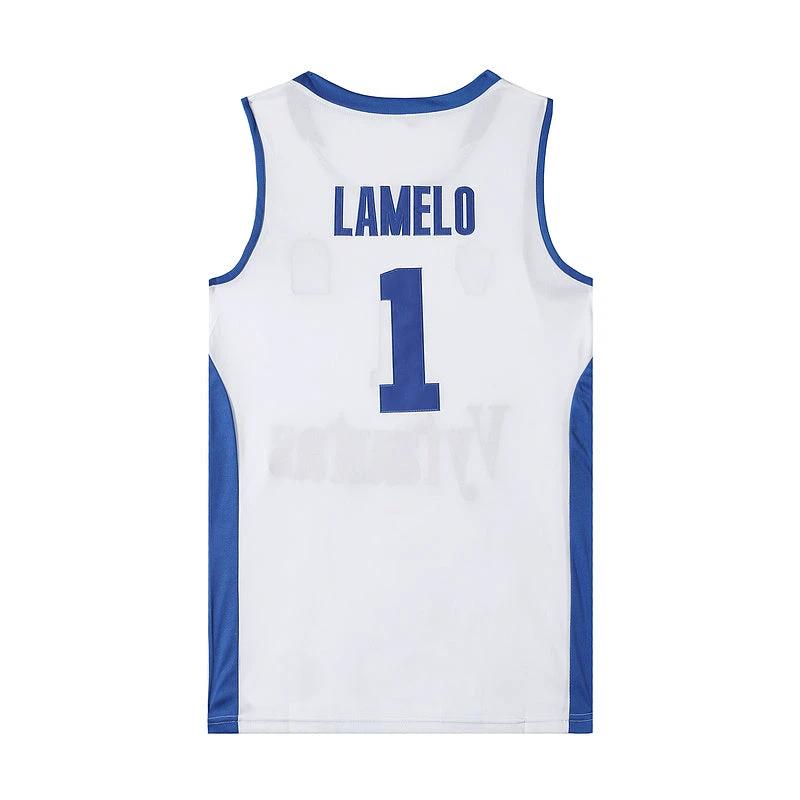 Lithuania Prienu Vytautas #1 LaMelo Basketball Jersey White by My store basketball