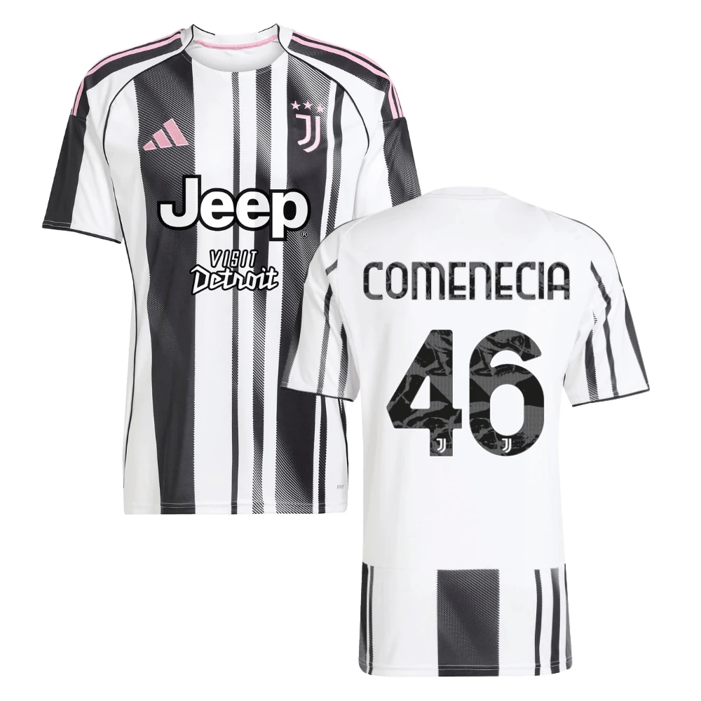 Livano Comenencia 46 Juventus 2025-26 Home Men Jersey – White by Soccer Jersey
