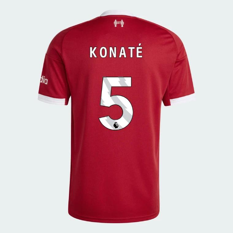 Liverpool 2025-26 KONATE 5 Home Jersey – Red by Soccer Jersey