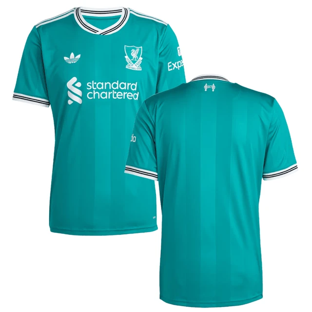 Liverpool 2025-26 Third Match Jersey – Aqua by Soccer Jersey