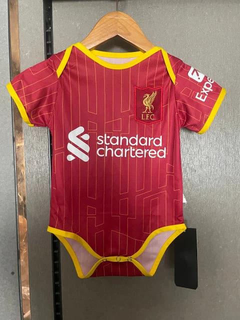 Liverpool FC 2025-26 Tiny Red’s Fan Apparel Soccer Baby Bodysuit – Red by Soccer Jersey