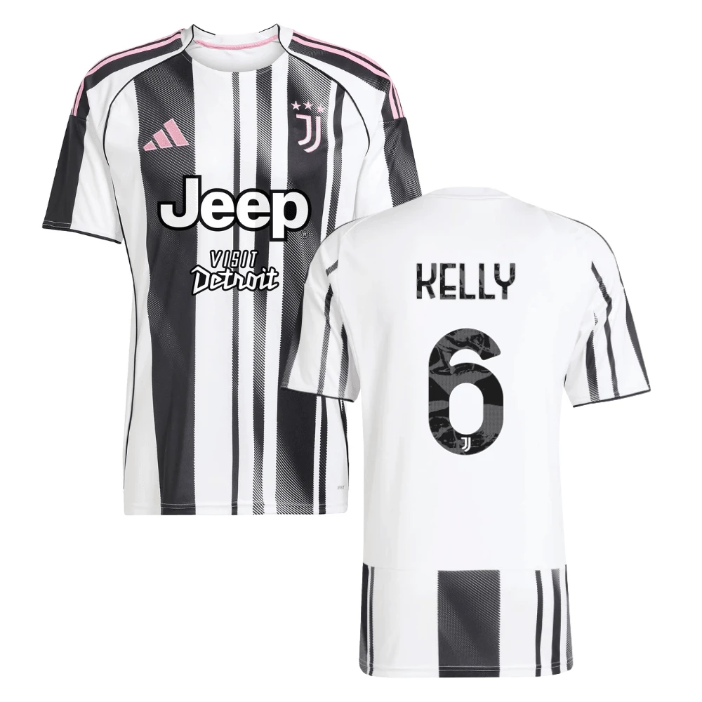 Lloyd Kelly 6 Juventus 2025-26 Home Men Jersey – White by Soccer Jersey
