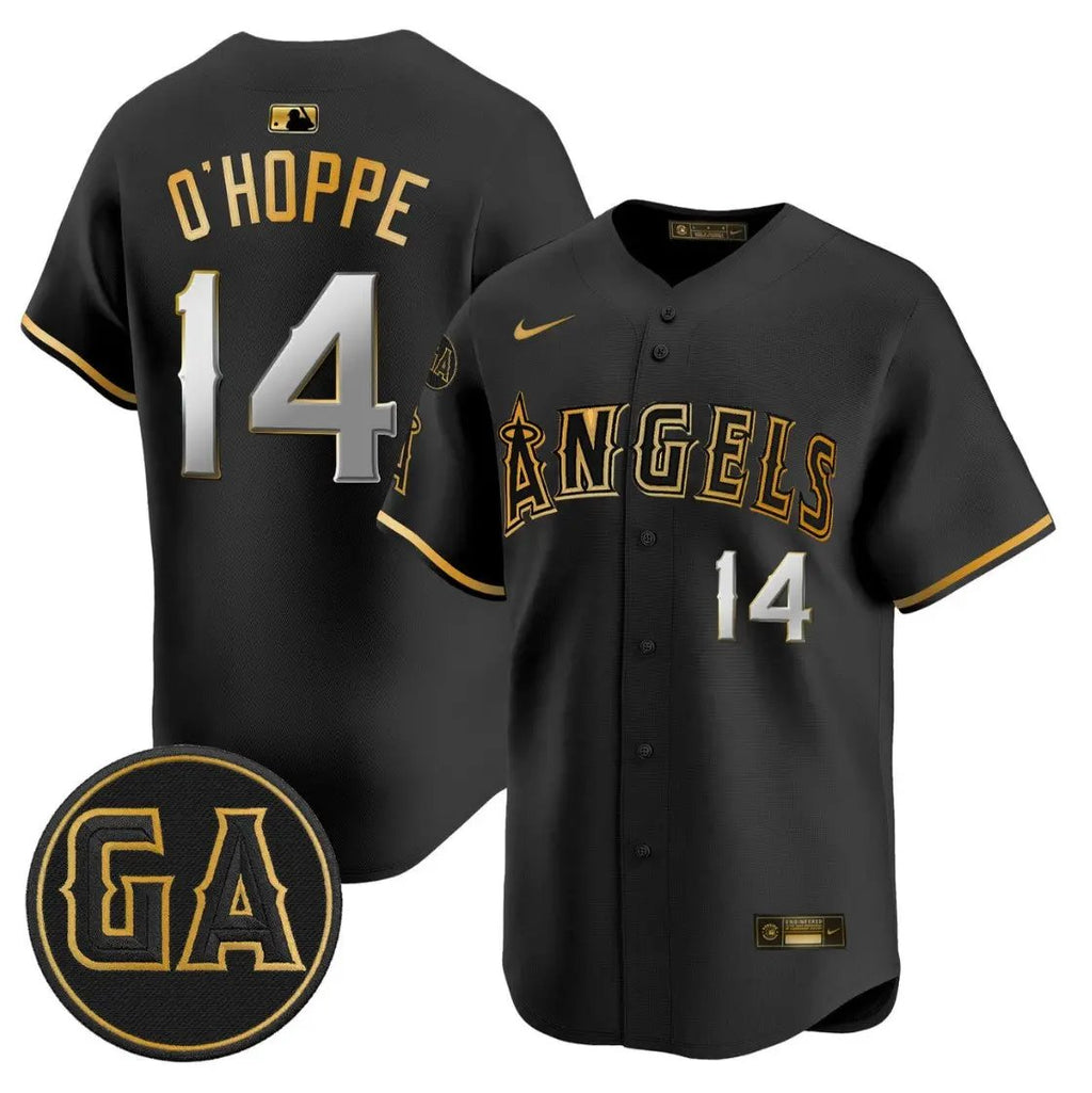 Logan O'Hoppe Jersey #14 Angels Garret Anderson Tribute Stitched by My Store