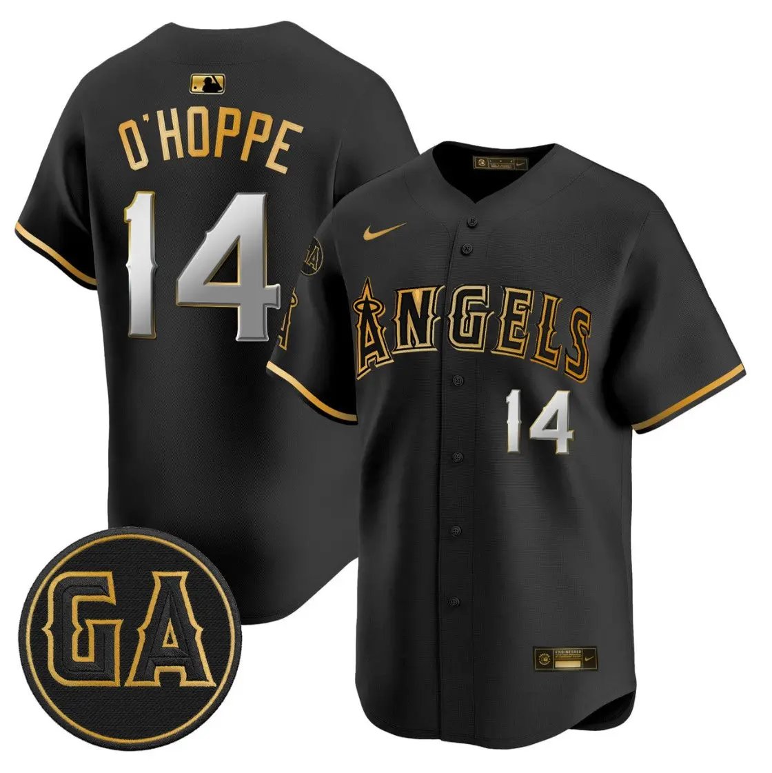 Logan O'Hoppe Jersey #14 Angels Garret Anderson Tribute Stitched by My Store