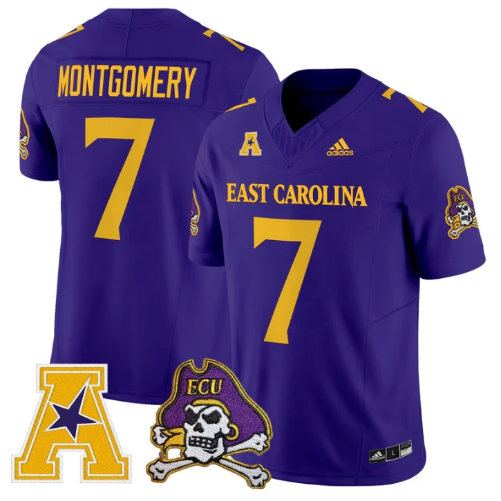 London Montgomery Jersey #7 East Carolina Pirates 2025 Limited Stitched by My Store NCAA Football Jerseys