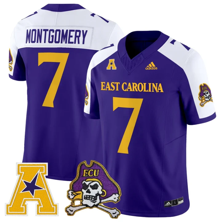 London Montgomery Jersey #7 East Carolina Pirates 2025 Limited Stitched by My Store NCAA Football Jerseys