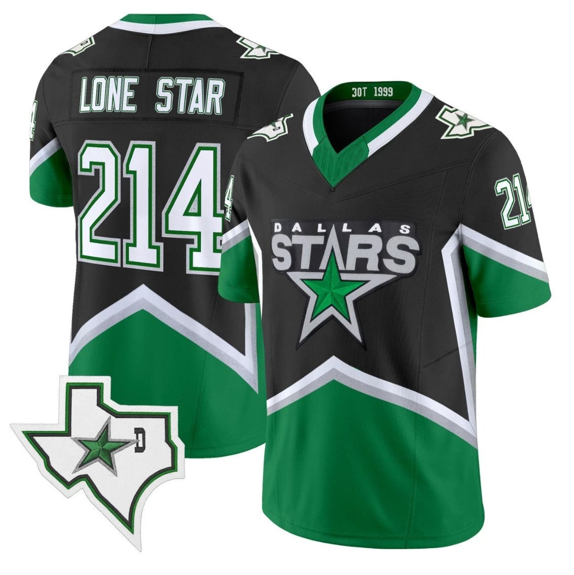 Lone Star Jersey #214 Dallas Stars 99 Throwback Vapor Football Style Stitched by My Store NCAA Football Jerseys