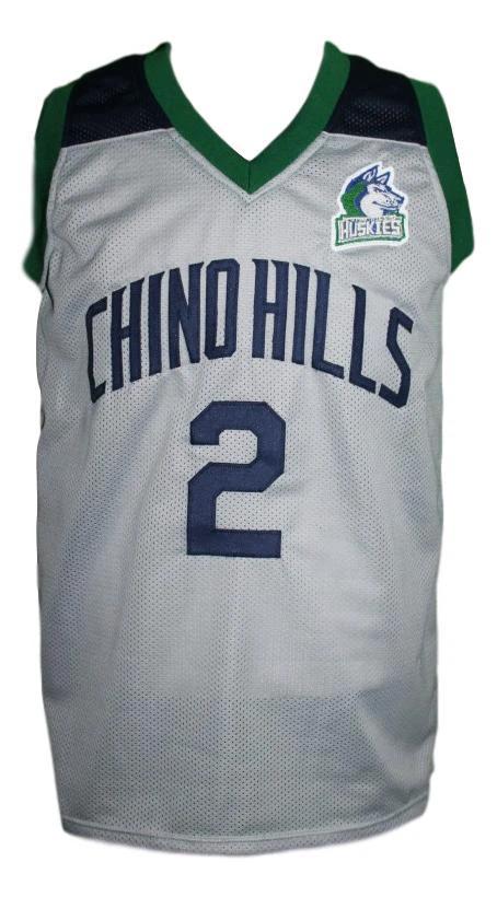 Lonzo Ball Jersey #2 Chino Hills Huskies Basketball Grey by My store basketball