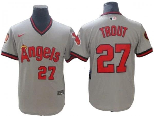 Los Angeles Angels #27 Mike Trout City Connect Replica Player Jersey by My Store