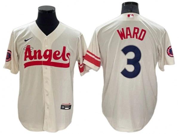 Los Angeles Angels #3 Taylor Ward City Connect Cool Base Jersey by My Store