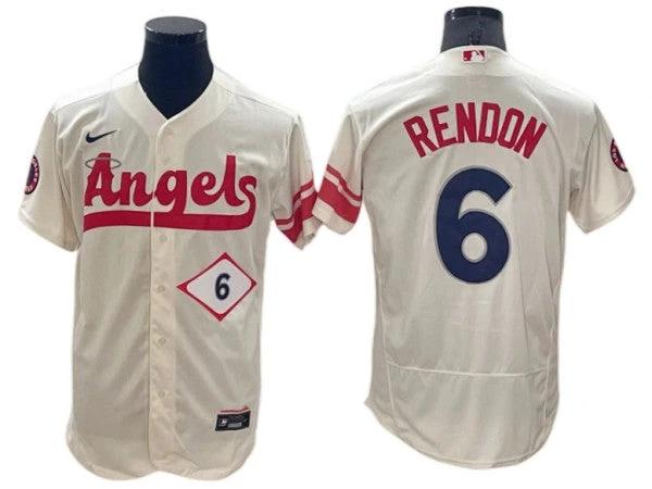 Los Angeles Angels #6 Anthony Rendon City Connect Flex Base Jersey by My Store
