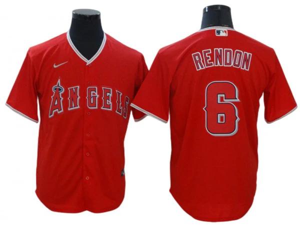 Los Angeles Angels #6 Anthony Rendon Red Alternate Cool Base Jersey by My Store