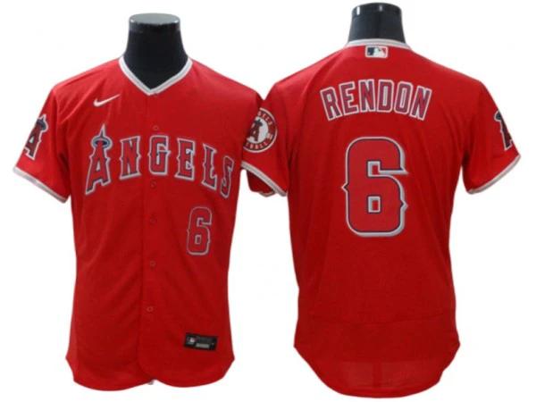 Los Angeles Angels #6 Anthony Rendon Red Alternate Flex Base Jersey by My Store